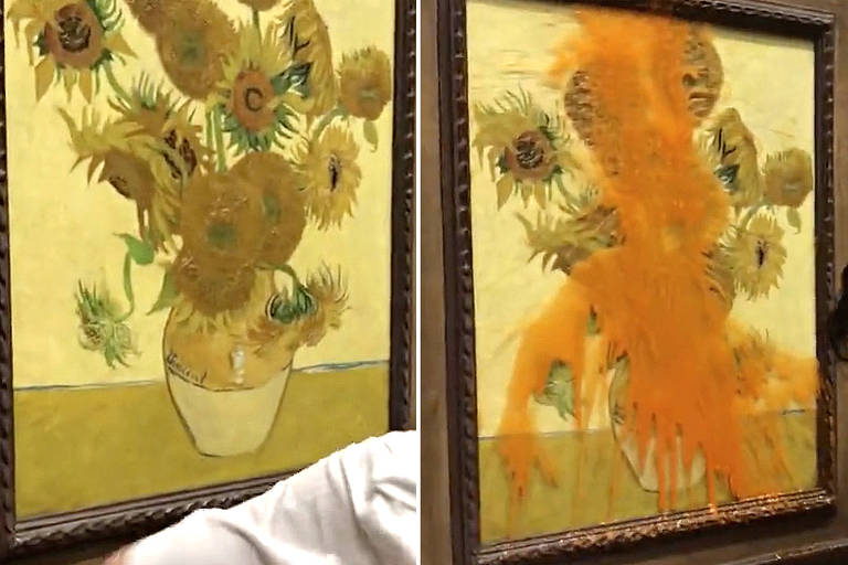 PROTESTOS COM OBRAS DE ARTE - VAN GOGH
